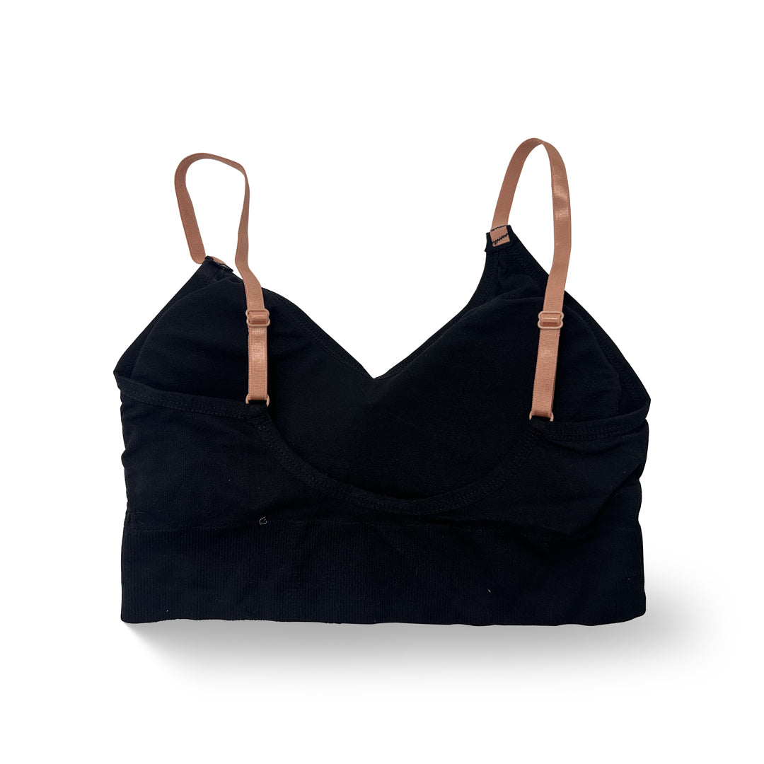 Babe Crop Support Bra (Black)