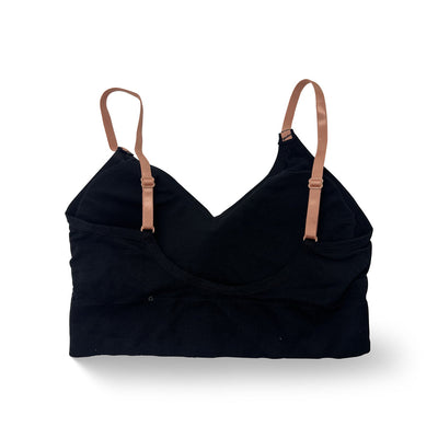 Babe Crop Support Bra (Black)