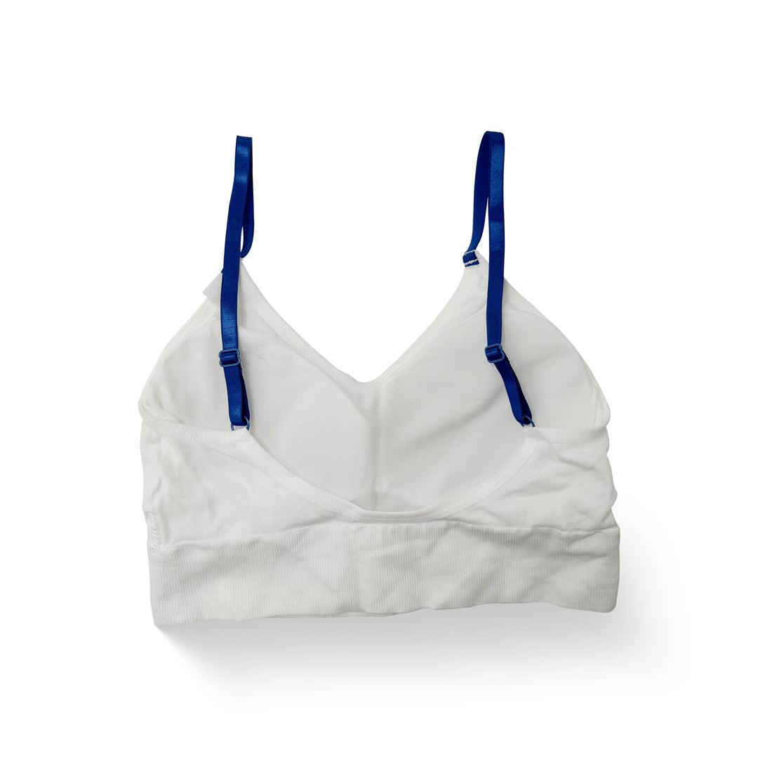 Babe Crop Support Bra (White)