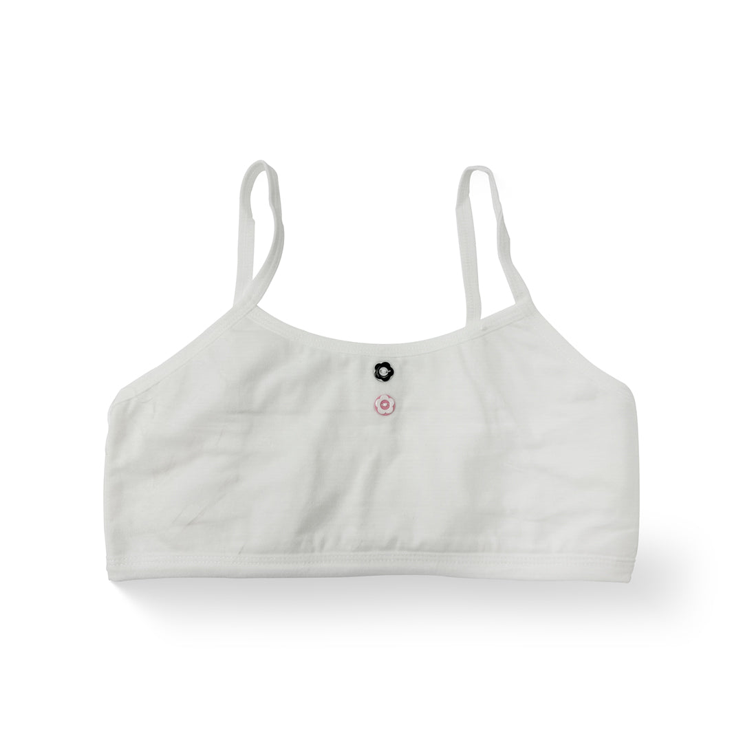 Soft & Simple  TGF Cotton Bralette (White)