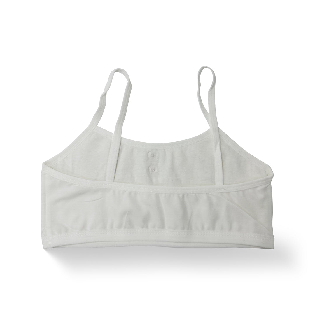 Soft & Simple  TGF Cotton Bralette (White)