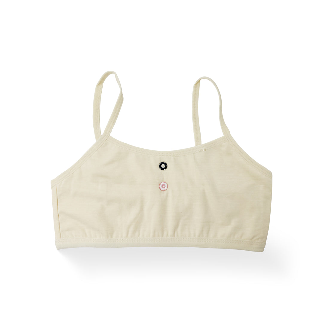 Soft & Simple TGF Cotton Bralette (Light Yellow)