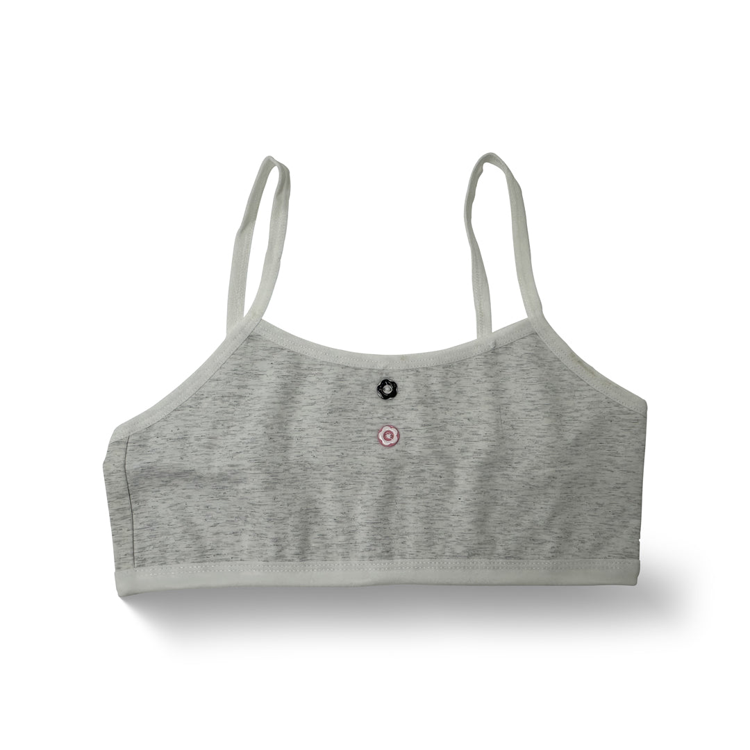 Soft & Simple TGF Cotton Bralette (Grey)