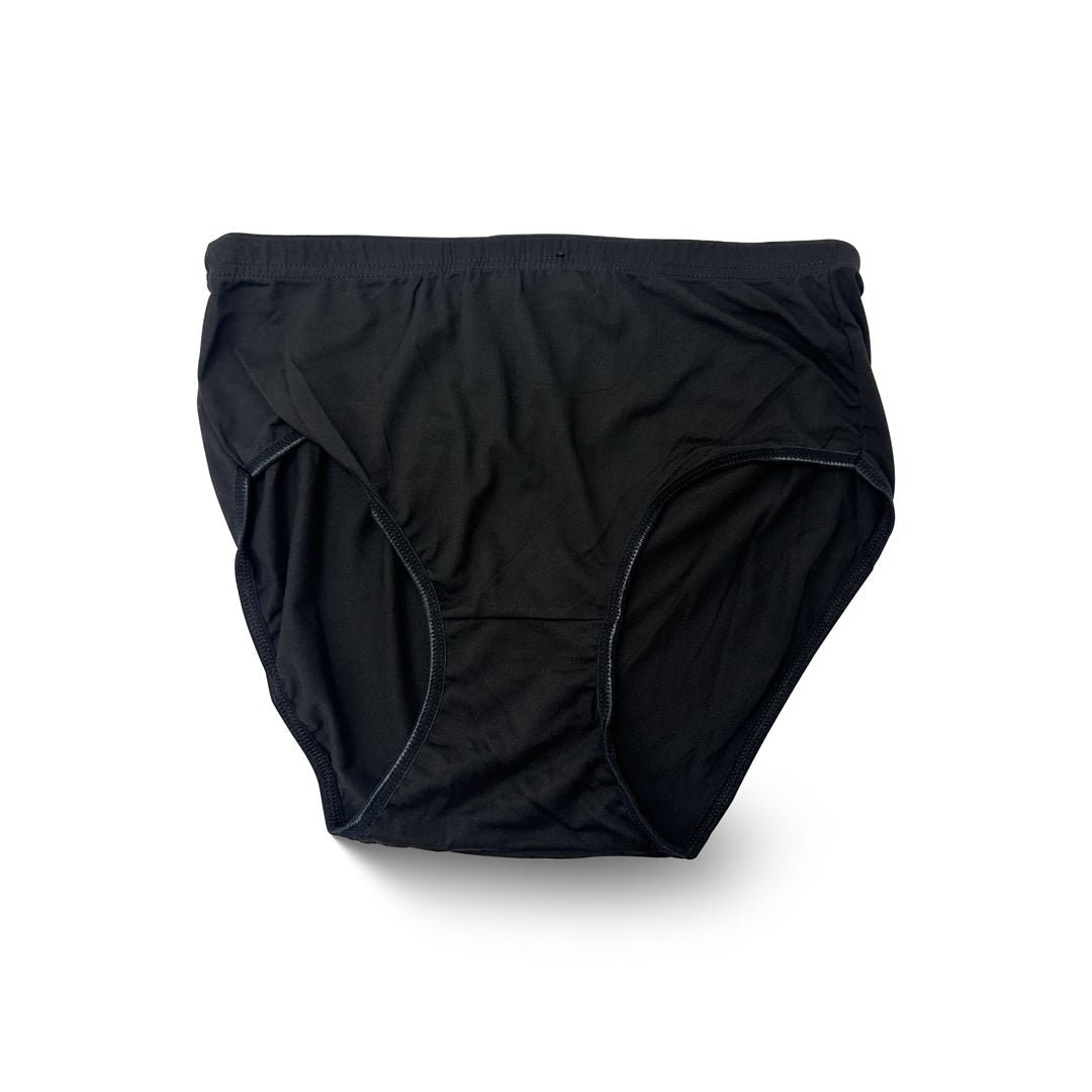 Comfort Fit Cotton Panties - Black