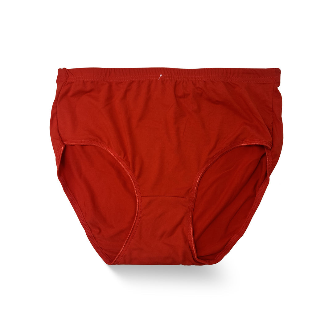 Comfort Fit Cotton Panties - Red