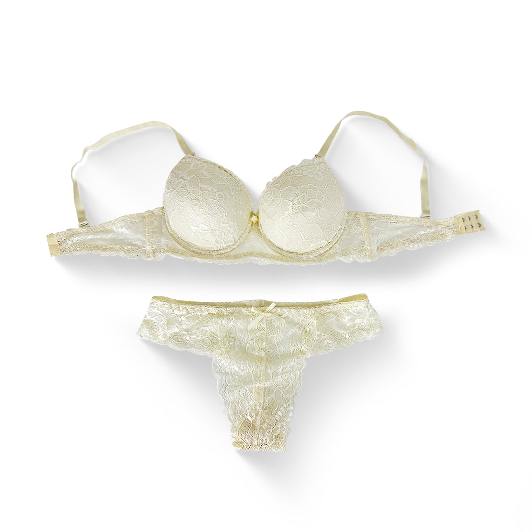 Elegant Lace Lingerie Set - OFF White